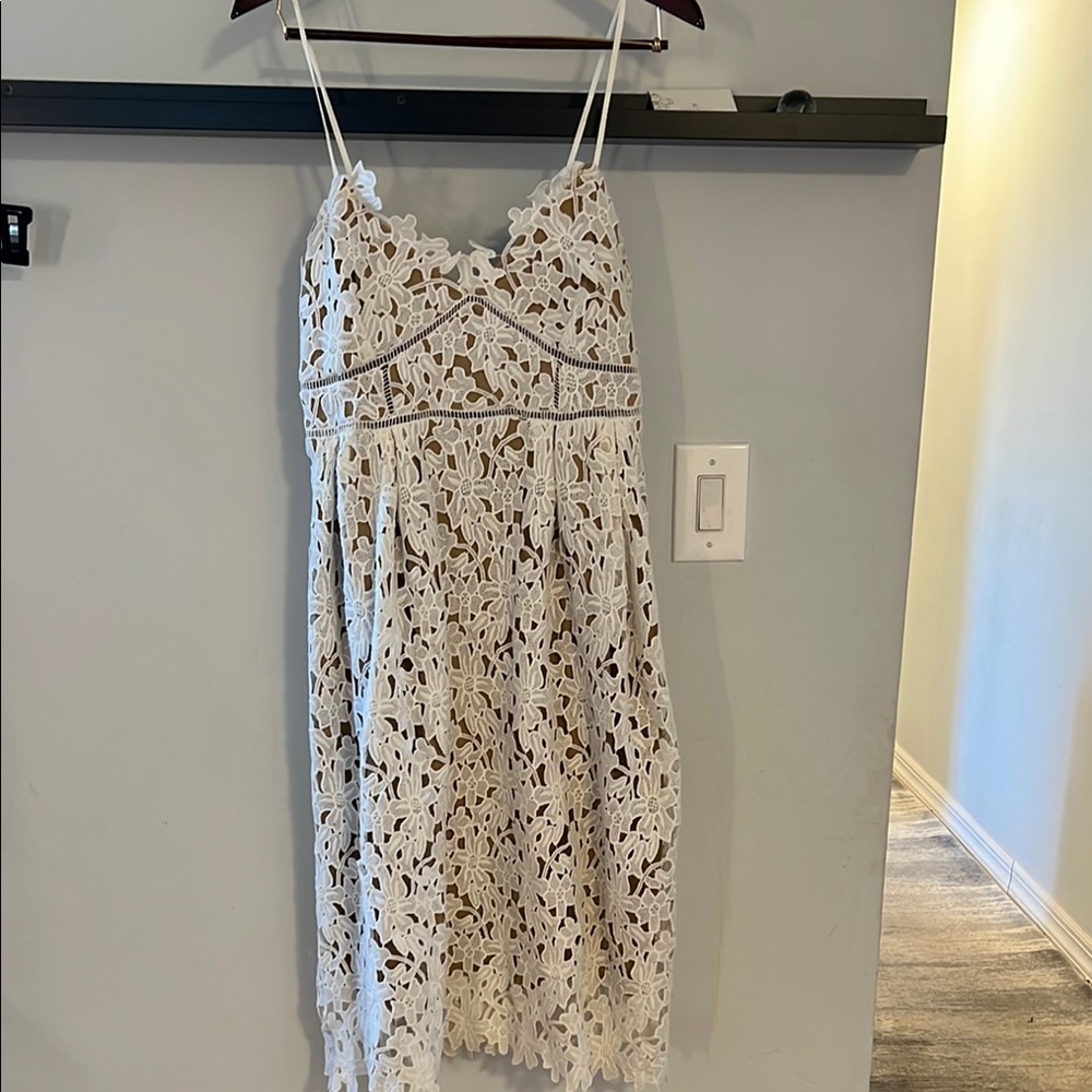 Sans Souci White Midi Dress